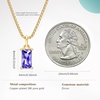 image:imageCicy Bell Birthstone Necklace For Women 18k Gold Plated Pendant NecklaceStyle BPurple