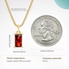 image:imageCicy Bell Birthstone Necklace For Women 18k Gold Plated Pendant NecklaceStyle BRed
