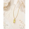 image:imageCicy Bell Birthstone Necklace For Women 18k Gold Plated Pendant NecklaceStyle BYellow