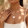 image:imageCicy Bell Cross Pendant Necklace for Women 18K Gold Plated Vintage Jewelry GiftsWhite