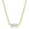 image:imageCicy Bell Birthstone Necklace For Women 18k Gold Plated Pendant NecklaceAprilWhite