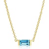 image:imageCicy Bell Birthstone Necklace For Women 18k Gold Plated Pendant NecklaceDecemberDresden Blue