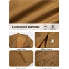 image:imageCicy Bell Womens Faux Suede Fringe Jacket Casual Blazer Button Suit JacketsBrown