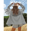 image:imageCicy Bell Womens Faux Suede Fringe Jacket Casual Blazer Button Suit JacketsGrey