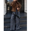image:imageCicy Bell Womens Ruffle Mock Neck Sweaters Balloon Sleeve Knit CardigansCoffee