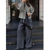 image:imageCicy Bell Womens Ruffle Mock Neck Sweaters Balloon Sleeve Knit CardigansGrey