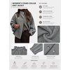 image:imageCicy Bell Womens Ruffle Mock Neck Sweaters Balloon Sleeve Knit CardigansKhaki