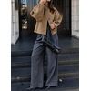 image:imageCicy Bell Womens Ruffle Mock Neck Sweaters Balloon Sleeve Knit CardigansKhaki