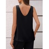 image:imageCicy Bell Womens Silk Satin Tank Tops V Neck Dressy Casual Camisole BlousesBlack