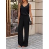 image:imageCicy Bell Womens Silk Satin Tank Tops V Neck Dressy Casual Camisole BlousesBlack