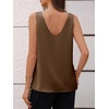 image:imageCicy Bell Womens Silk Satin Tank Tops V Neck Dressy Casual Camisole BlousesCoffee