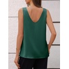 image:imageCicy Bell Womens Silk Satin Tank Tops V Neck Dressy Casual Camisole BlousesDark Green