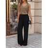 image:imageCicy Bell Womens Silk Satin Tank Tops V Neck Dressy Casual Camisole BlousesKhaki