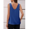 image:imageCicy Bell Womens Silk Satin Tank Tops V Neck Dressy Casual Camisole BlousesRoyal Blue