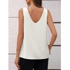 image:imageCicy Bell Womens Silk Satin Tank Tops V Neck Dressy Casual Camisole BlousesWhite