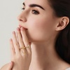 image:imageCicy Bell Cross Rings for Women 18K Gold Plated Stackable Adjustable RingsGold