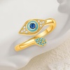image:imageCicy Bell Evil Eye Rings For Women 18k Plated Dainty CZ Stackable Ring GiftGold