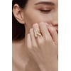 image:imageCicy Bell Initial Rings for Women 14k Gold Plated Cubic Zirconia Delicate Letter Chunky Statement Open Rings Gifts for HerKGold