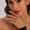 image:imageCicy Bell Interlocking Ring for Women 18k Gold Plated CZ Stack Ring SetStyle BGold