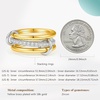 image:imageCicy Bell Interlocking Ring for Women 18k Gold Plated CZ Stack Ring SetStyle CGold