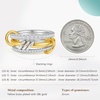 image:imageCicy Bell Interlocking Ring for Women 18k Gold Plated CZ Stack Ring SetStyle EGold
