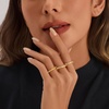 image:imageCicy Bell Interlocking Ring for Women 18k Gold Plated CZ Stack Ring SetStyle FGold
