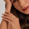 image:imageCicy Bell Stackable Rings for Women 18K Gold Plated Non Tarnish Ring SetGold