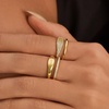 image:imageCicy Bell Stackable Rings for Women 18K Gold Plated Non Tarnish Ring SetGold