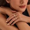 image:imageCicy Bell Stackable Rings for Women 18K Gold Plated Non Tarnish Ring SetGoldStyle A