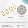 image:imageCicy Bell Stackable Rings for Women 18K Gold Plated Non Tarnish Ring SetGoldStyle C
