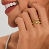 image:imageCicy Bell Stackable Rings for Women 18K Gold Plated Non Tarnish Ring SetGoldStyle D