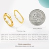 image:imageCicy Bell Stackable Rings for Women 18K Gold Plated Non Tarnish Ring SetGoldStyle D