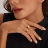 image:imageCicy Bell Stackable Rings for Women 18K Gold Plated Non Tarnish Ring SetGoldStyle E