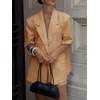 image:imageCicy Bell Womens Short Sleeve Blazer Oversized Business Lapel Suit JacketDark Khaki