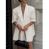 image:imageCicy Bell Womens Short Sleeve Blazer Oversized Business Lapel Suit JacketWhite