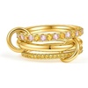 image:imageCicy Bell Interlocking Ring for Women 18k Gold Plated CZ Stack Ring SetStyle FGold