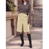 image:imageCicy Bell Women Corduroy Midi Skirt Fall ALine Front Slit SkirtsNavy