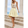 image:imageCicy Bell Women Summer Pleated Skirts Boho Layered Tiered Knee Length SkirtApricot