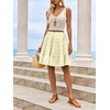 image:imageCicy Bell Women Summer Pleated Skirts Boho Layered Tiered Knee Length SkirtApricot