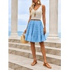 image:imageCicy Bell Women Summer Pleated Skirts Boho Layered Tiered Knee Length SkirtBlue