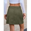 image:imageCicy Bell Womens Corduroy Mini Skirt High Waisted Aline Fall SkirtsArmy Green