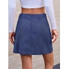 image:imageCicy Bell Womens Corduroy Mini Skirt High Waisted Aline Fall SkirtsBlue