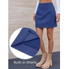 image:imageCicy Bell Womens Corduroy Mini Skirt High Waisted Aline Fall SkirtsBlue
