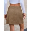 image:imageCicy Bell Womens Corduroy Mini Skirt High Waisted Aline Fall SkirtsBrown