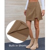 image:imageCicy Bell Womens Corduroy Mini Skirt High Waisted Aline Fall SkirtsBrown