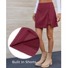 image:imageCicy Bell Womens Corduroy Mini Skirt High Waisted Aline Fall SkirtsBurgundy