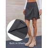 image:imageCicy Bell Womens Corduroy Mini Skirt High Waisted Aline Fall SkirtsDark Grey