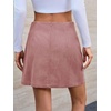 image:imageCicy Bell Womens Corduroy Mini Skirt High Waisted Aline Fall SkirtsPink