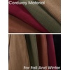 image:imageCicy Bell Womens Corduroy Mini Skirt High Waisted Aline Fall SkirtsRed