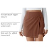 image:imageCicy Bell Womens Corduroy Mini Skirt High Waisted Aline Fall SkirtsRedbrown